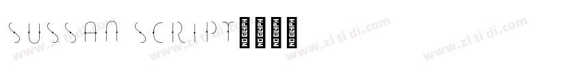 Sussan Script字体转换